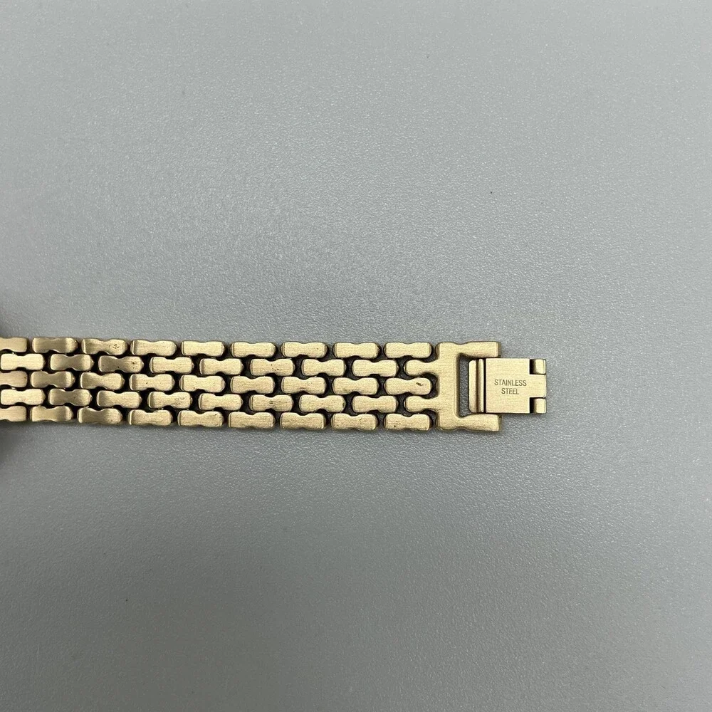 Swarovski Women Watch 37mm Oval Gold Tone Crystal Swiss 5200399 New Battery 7.5